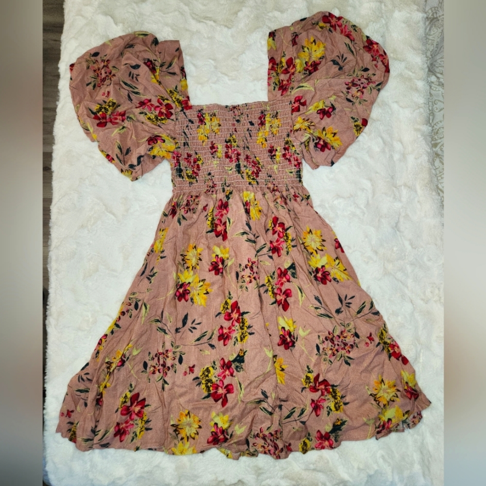 Pink Floral Dress